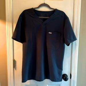 Men’s Scrub Top - Leon - Large - Dark Harbor